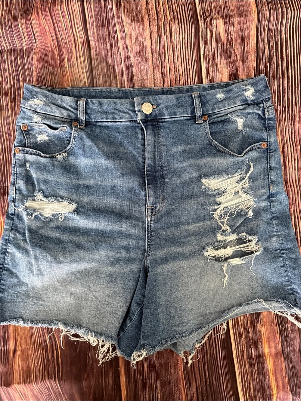 American Eagle Curvy Hi-Rise Denim Women's Shorts
